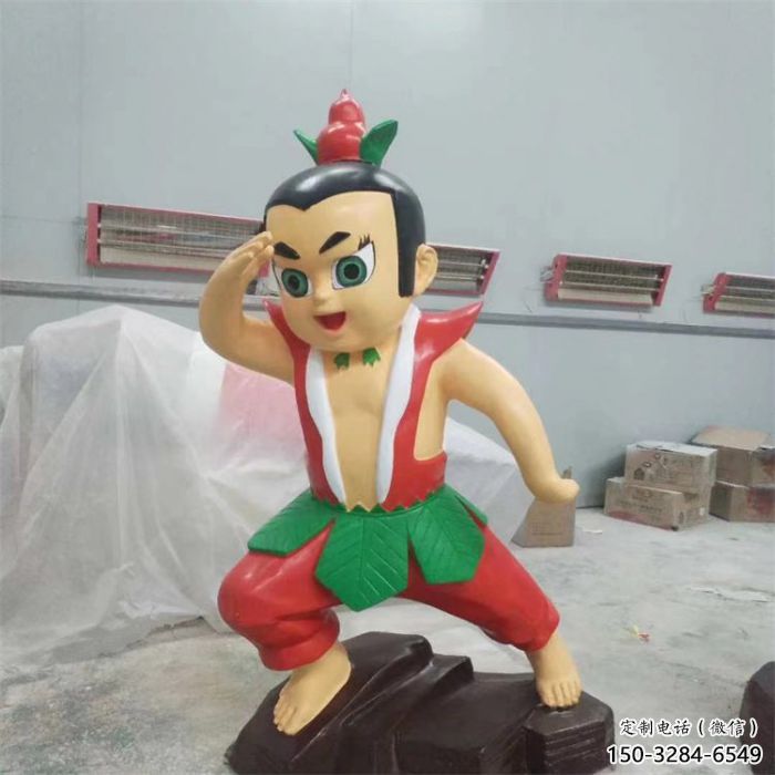 彩繪葫蘆娃雕塑 卡通雕塑 步行街?jǐn)[件 彩繪葫蘆娃雕塑 卡通雕塑 步行街?jǐn)[件