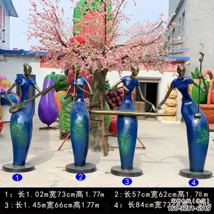 音樂人雕塑 風(fēng)景區(qū)幾何雕塑 廣場小品