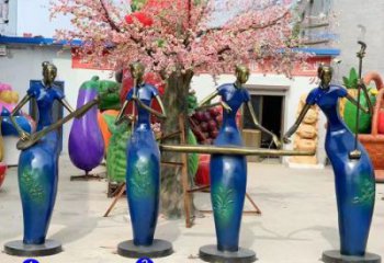 音樂(lè)人雕塑 風(fēng)景區(qū)幾何雕塑 廣場(chǎng)小品