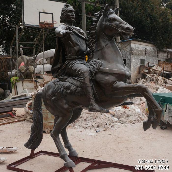 創(chuàng)意騎馬人雕塑 步行街店門(mén)口雕塑 民俗小品 創(chuàng)意騎馬人雕塑 步行街店門(mén)口雕塑 民俗小品