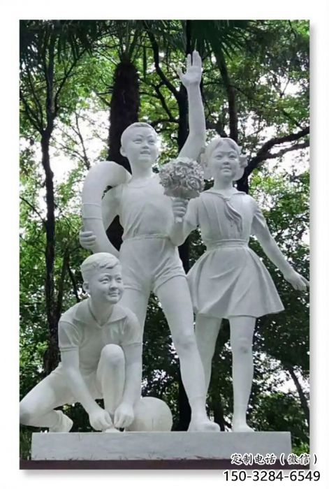 仿古少先隊員雕塑 庭院彩繪雕塑 學(xué)校小品 仿古少先隊員雕塑 庭院彩繪雕塑 學(xué)校小品