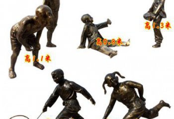 公園孩子雕塑 酒店門(mén)口雕塑 彩繪擺件
