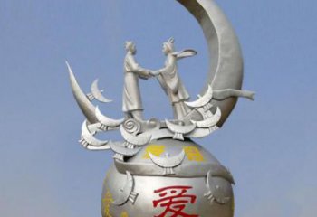 牛郎織女雕塑制作廠家，神話人物，古代人物小品