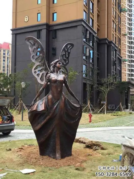 街道天使雕塑 現(xiàn)代景觀擺件 彩繪卡通雕塑 街道天使雕塑 現(xiàn)代景觀擺件 彩繪卡通雕塑