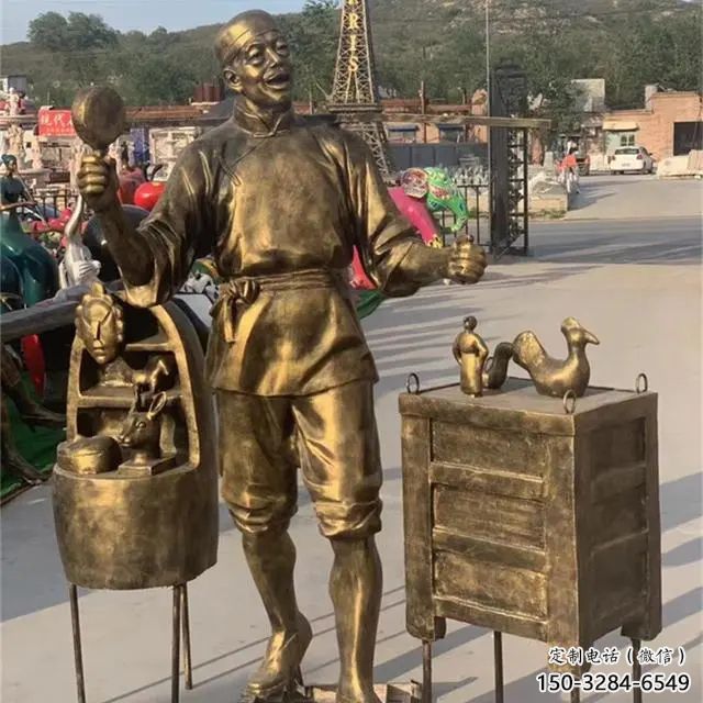 彩繪小販雕塑廠家 民俗雕塑 步行街?jǐn)[件 彩繪小販雕塑廠家 民俗雕塑 步行街?jǐn)[件