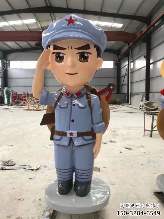 村口交警雕塑廠 彩繪軍人雕塑 公園士兵雕塑 村口交警雕塑廠 彩繪軍人雕塑 公園士兵雕塑