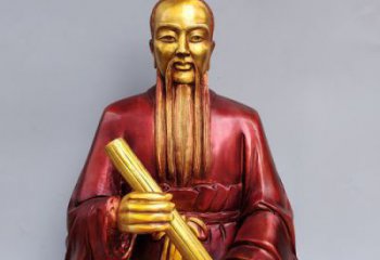廣場(chǎng)張仲景雕塑廠家 抽象景觀藥王雕塑 烤漆名醫(yī)雕塑
