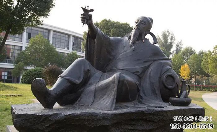 步行街李白雕塑 景觀古代雕塑 玻璃鋼詩(shī)人雕塑 步行街李白雕塑 景觀古代雕塑 玻璃鋼詩(shī)人雕塑