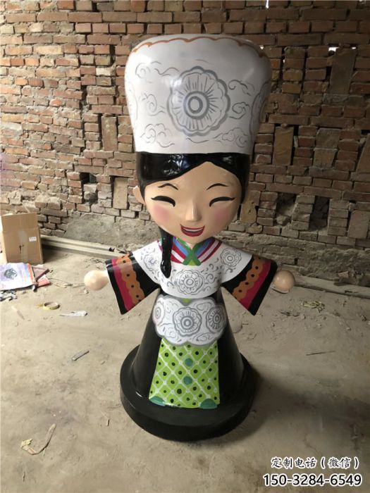 步行街京劇雕塑 游樂場(chǎng)民俗雕塑 玻璃鋼唱戲雕塑