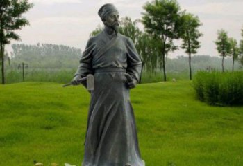 大型李時(shí)珍雕塑廠家 步行街人物雕塑 彩繪名醫(yī)雕塑