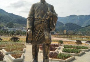 提供李時(shí)珍雕塑 仿真景觀人物雕塑 烤漆名醫(yī)雕塑