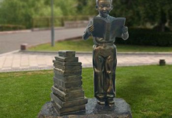 街頭看書雕塑廠家 大型學(xué)生雕塑 別墅區(qū)學(xué)生雕塑