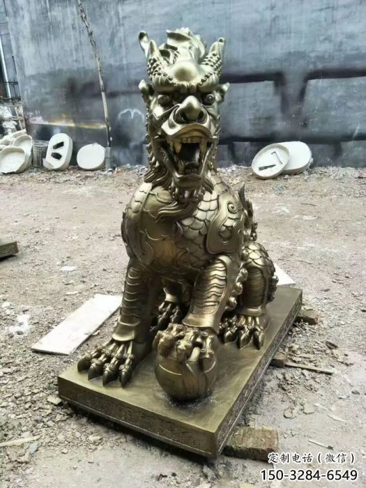 景區(qū)麒麟雕塑，景區(qū)動(dòng)物雕塑，玻璃鋼材質(zhì)