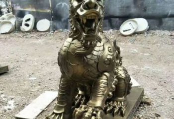 景區(qū)麒麟雕塑，景區(qū)動物雕塑，玻璃鋼材質(zhì)