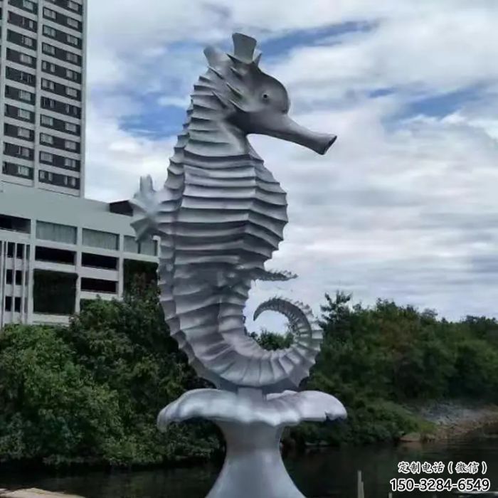 城市河馬雕塑，公園動(dòng)漫雕塑，仿銅效果