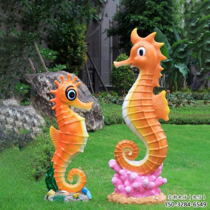抽象河馬雕塑，動漫海洋雕塑，卡通主題