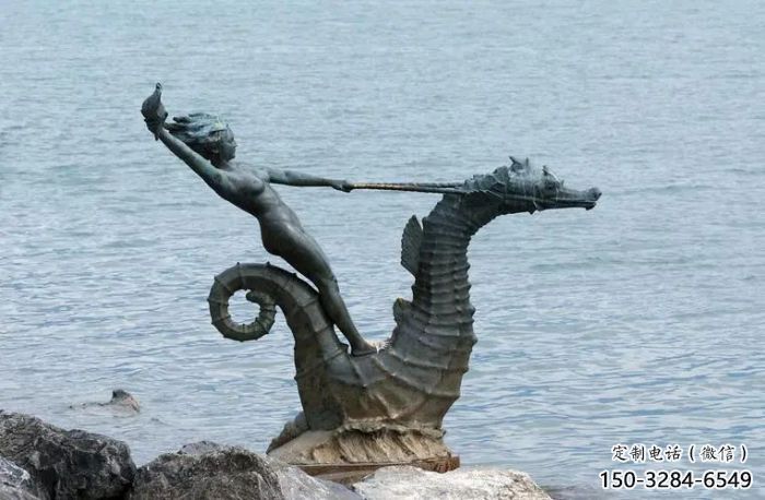 公園河馬雕塑，動(dòng)漫彩繪雕塑，卡通動(dòng)物擺件