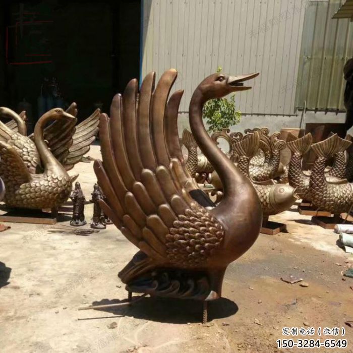 戶外鴨子雕塑廠家，仿真動(dòng)物， 烤漆工藝
