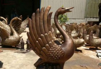 戶外鴨子雕塑廠家，仿真動(dòng)物， 烤漆工藝