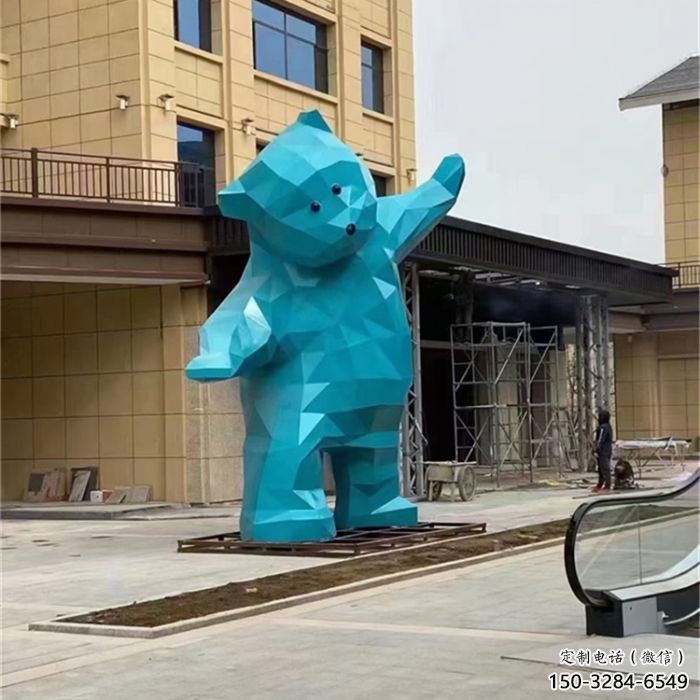 大熊雕塑廠家，酒店房地產(chǎn)雕塑，彩繪景觀小品
