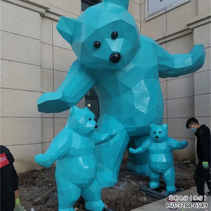 大熊雕塑廠家，酒店房地產(chǎn)雕塑，仿真景觀小品