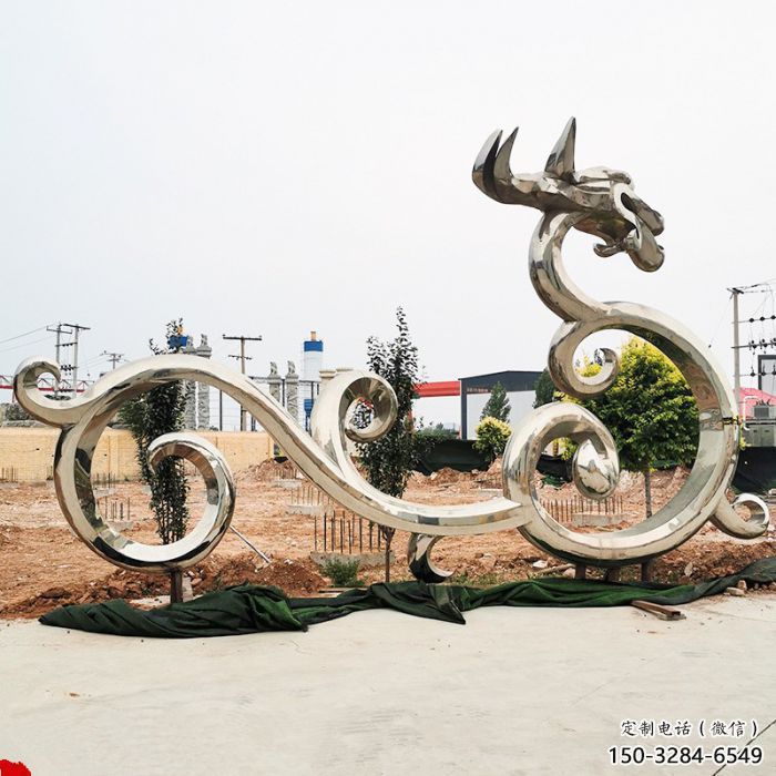 公園龍形雕塑廠家，動物擺件，城市園林?jǐn)[件