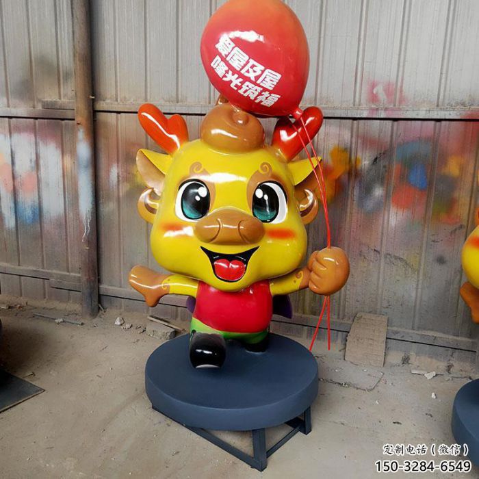 動(dòng)漫龍形雕塑廠家，動(dòng)漫動(dòng)物小品，彩繪工藝效果