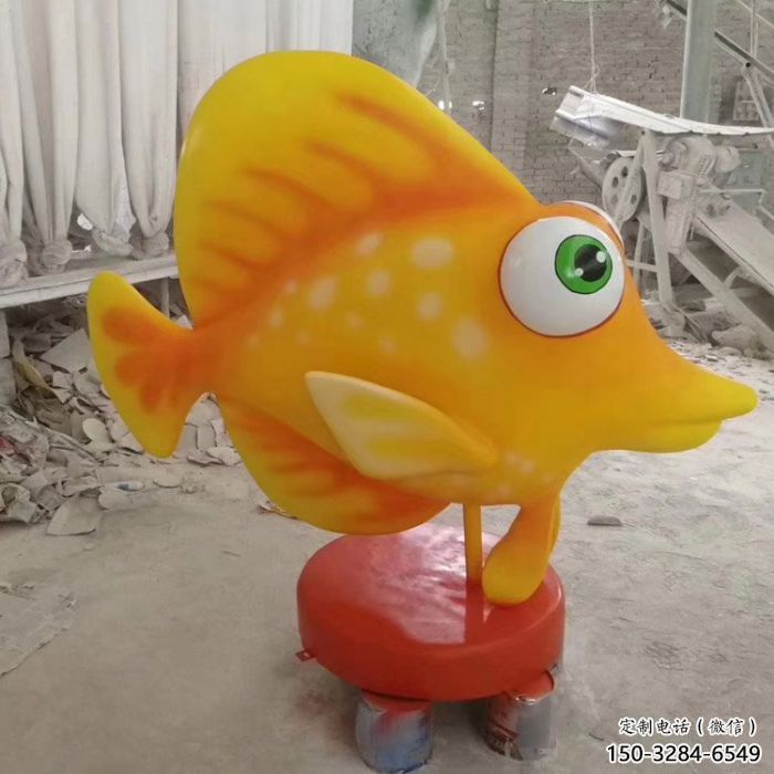 抽象卡通劍魚雕塑c廠家，戶外街頭雕塑，海洋生物雕塑
