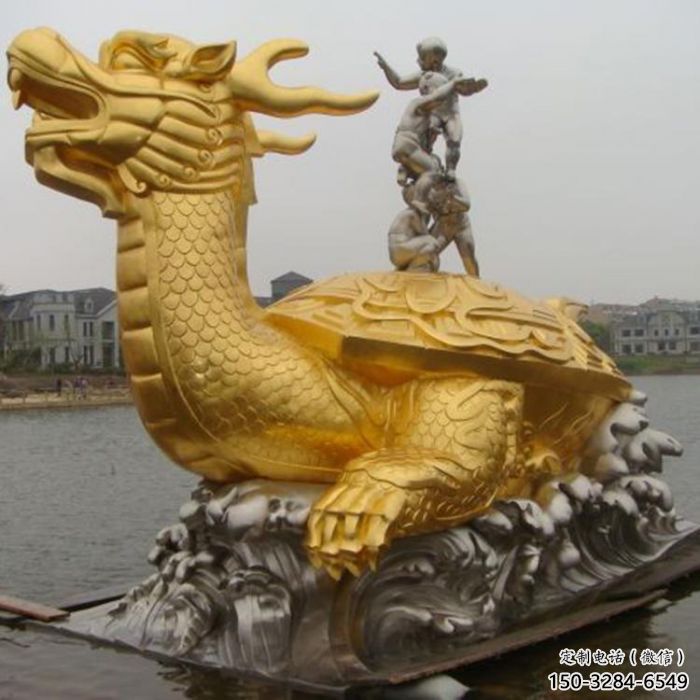 海龜?shù)袼芗庸S，神獸動(dòng)物，仿古公園廣場(chǎng)擺件