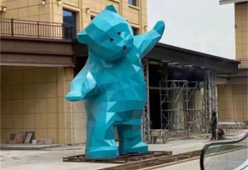 大熊雕塑廠家，酒店房地產(chǎn)雕塑，彩繪景觀小品