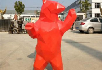 仿真大熊雕塑廠家，酒店房地產(chǎn)雕塑，現(xiàn)代景觀小品