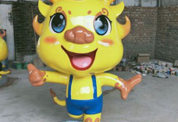 卡通龍形雕塑，抽象彩繪工藝，動漫動物擺件 (3)