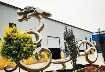 戶外龍形雕塑廠家，動物擺件，城市園林擺件