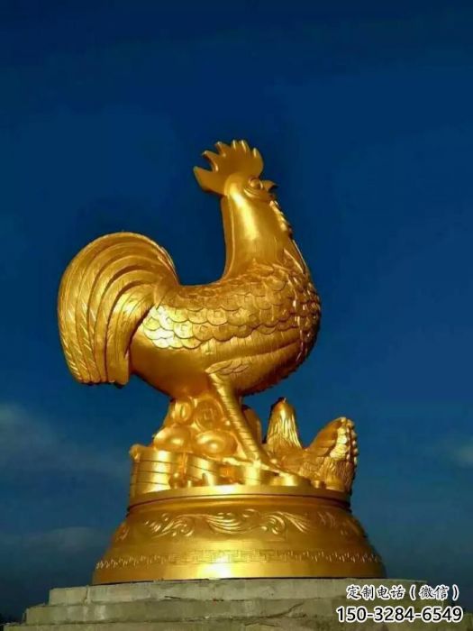 公園小雞雕塑價格，廣場園林主題，仿古工藝