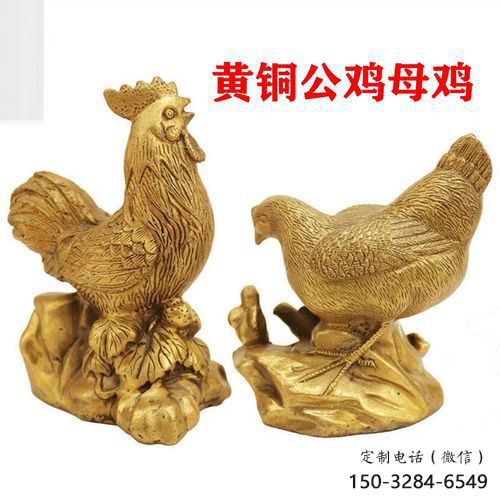 家禽小雞雕塑，動物主題，彩繪工藝