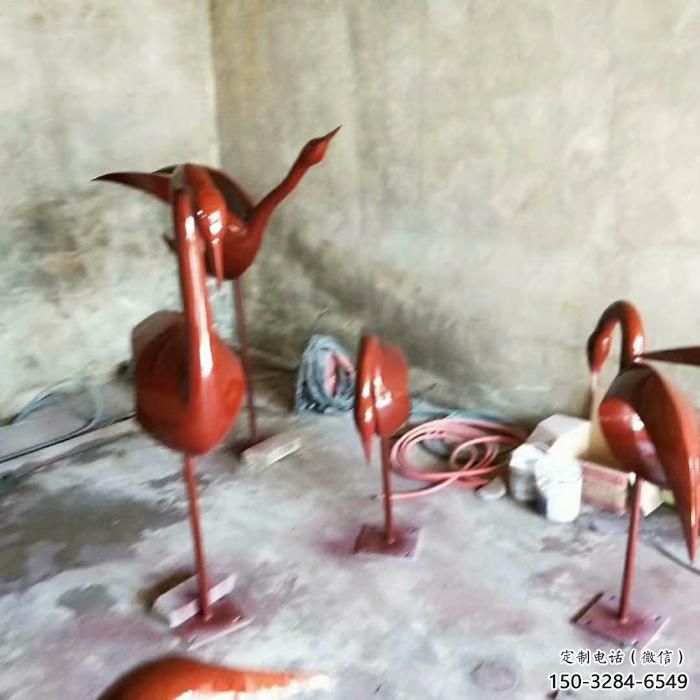 庭院鳥(niǎo)類(lèi)雕塑，動(dòng)物主題，鍍銅工藝