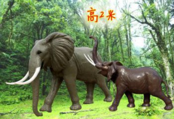 步行街小象雕塑廠家，景觀主題，古銅工藝