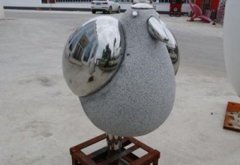 戶外鳥類雕塑廠家，公園主題，鏡面工藝