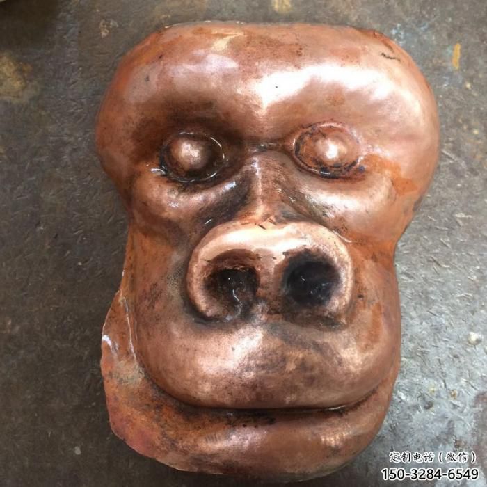 校園猩猩雕塑廠家，動(dòng)物題材，仿古工藝