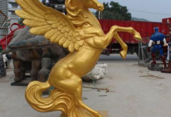 廣場天馬雕塑廠家，動物擺件，仿古工藝