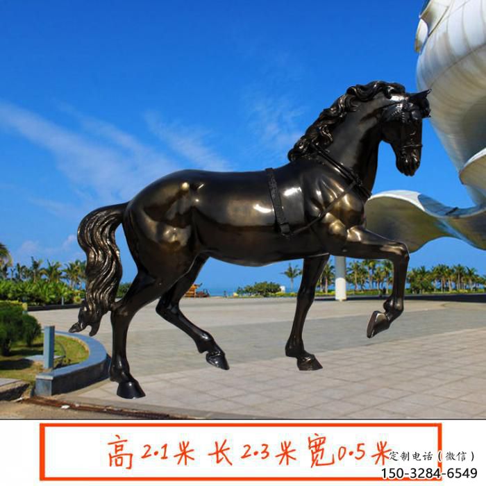 公園小馬雕塑廠家，景觀題材，鍍銅工藝