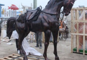 步行街小馬雕塑廠家，景觀主題，古銅工藝