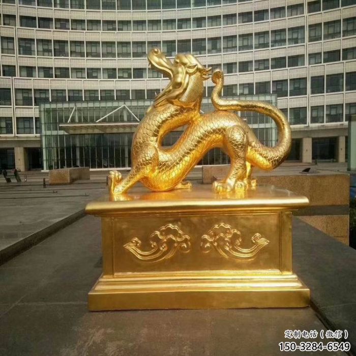 大型白虎雕塑，鍍金歐式雕塑，鍍金工藝