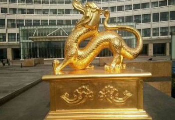 大型白虎雕塑，鍍金歐式雕塑，鍍金工藝