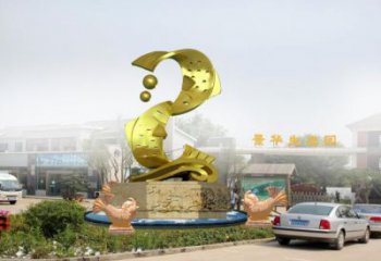 海洋館魚形雕塑，海洋生物雕塑，仿銅工藝