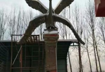 街道白鷺雕塑，鳥類景觀雕塑，美陳動物效果