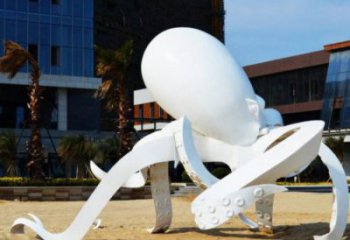 公園烏賊雕塑，生物景觀雕塑，玻璃鋼生物雕塑