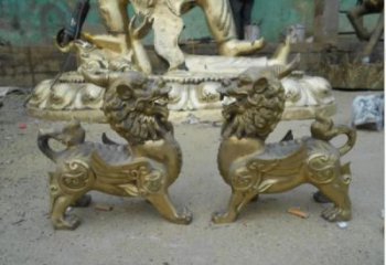 城市貔貅雕塑，動(dòng)物美陳雕塑，古銅效果