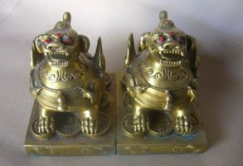 大型戶外貔貅雕塑，動(dòng)物景觀雕塑，抽象效果