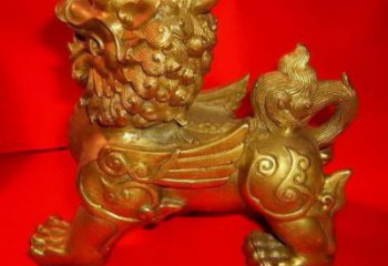 公園貔貅雕塑，景觀廣場雕塑，玻璃鋼仿銅工藝
